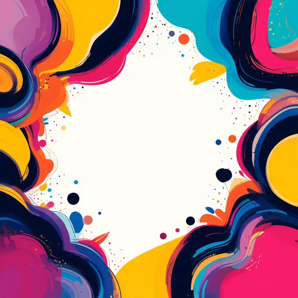 Vibrant abstract background with bold colors and dynamic patterns