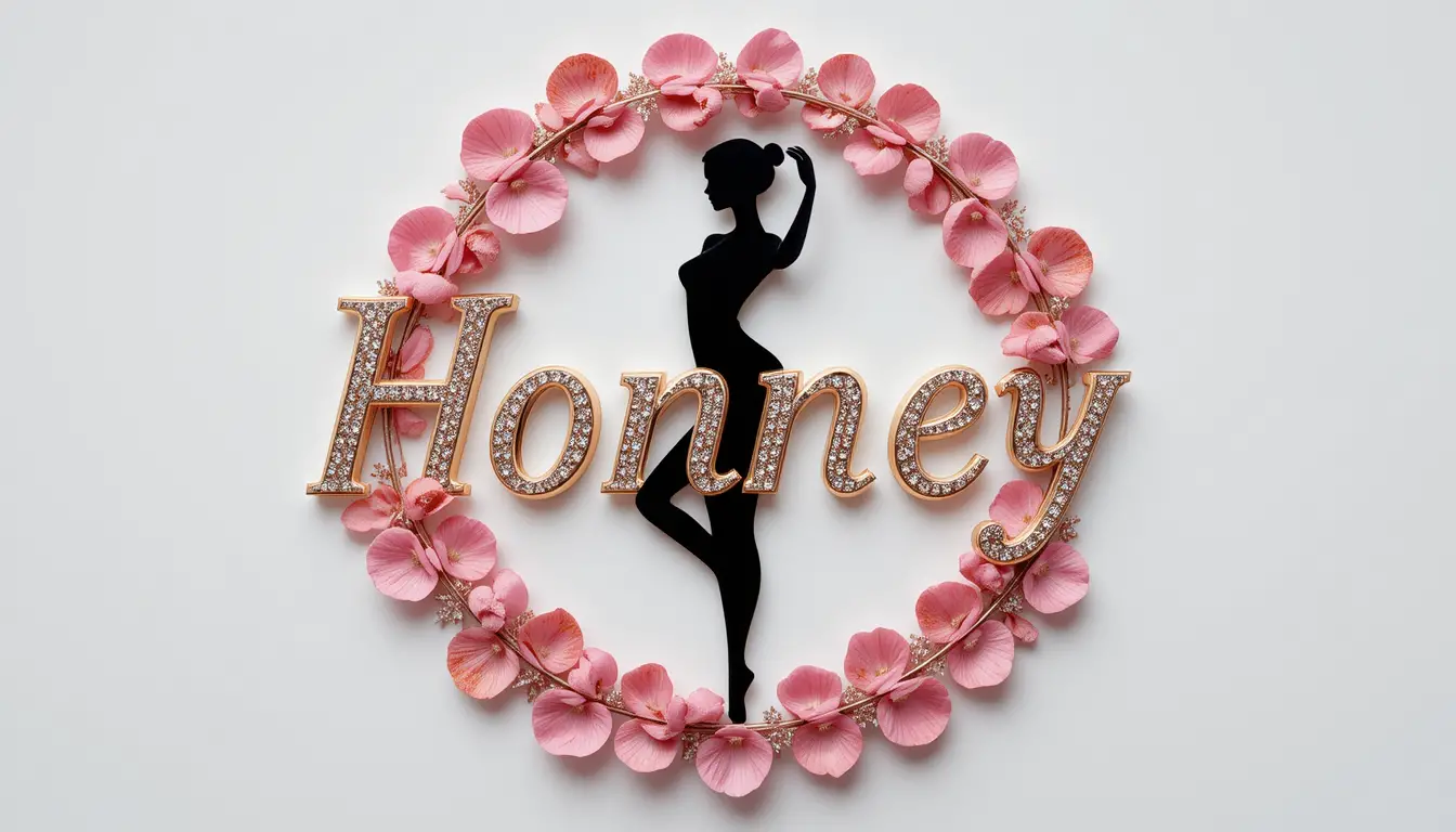 Elegantes Gold- und Pink-Logo mit Frauensilhouette