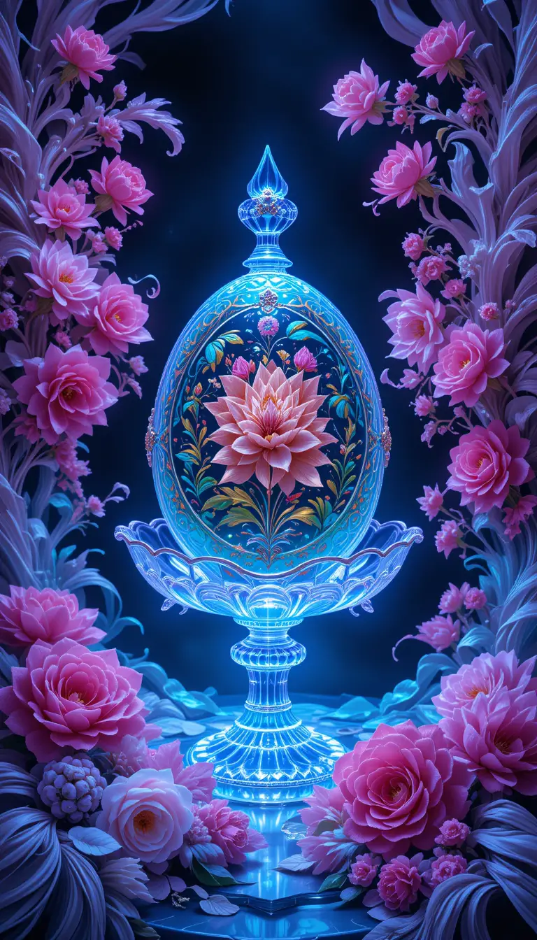 黑光水晶盤華麗發光浮雕畫作