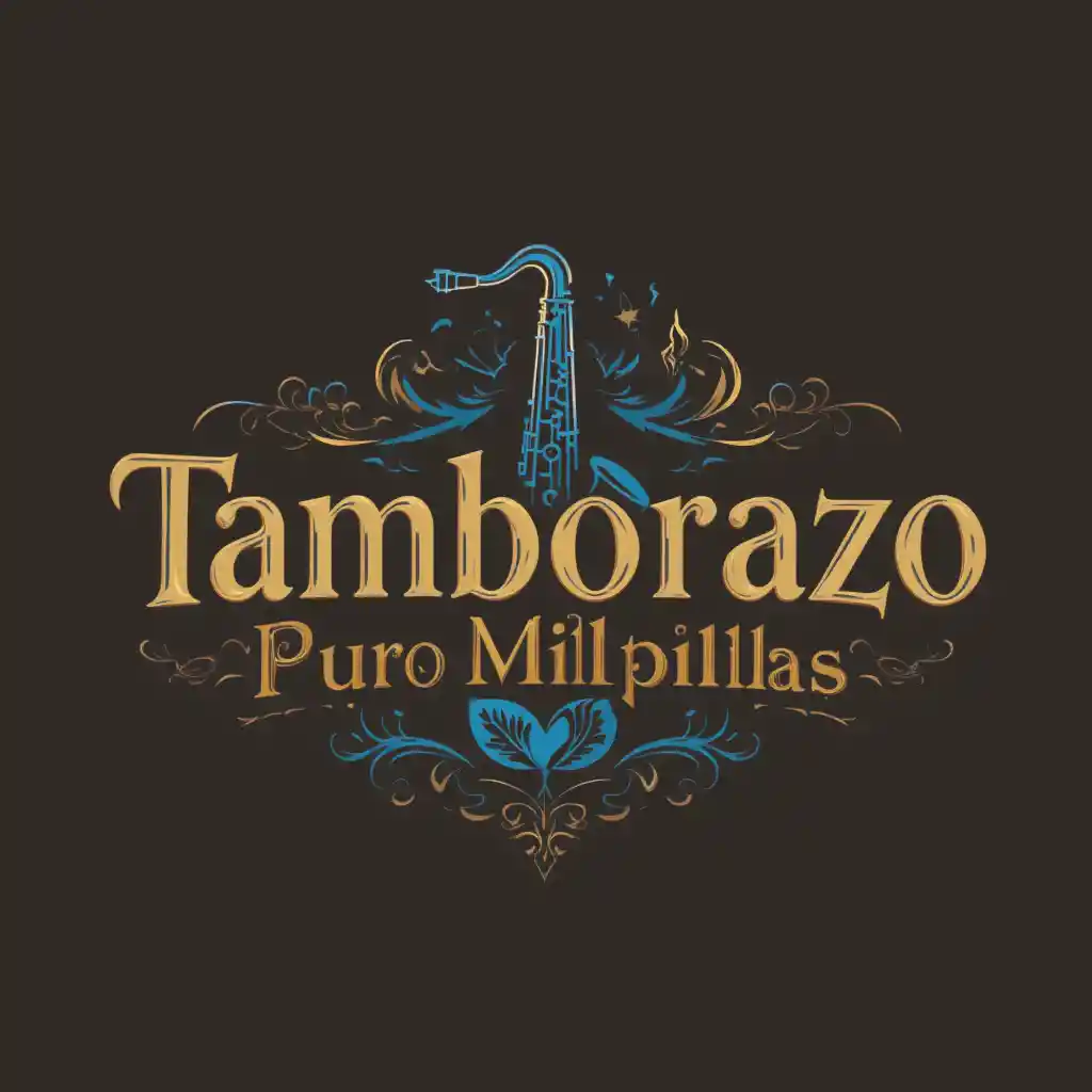 Klassisches Musiklogo für die Band Tamborazo Puro Milpillas