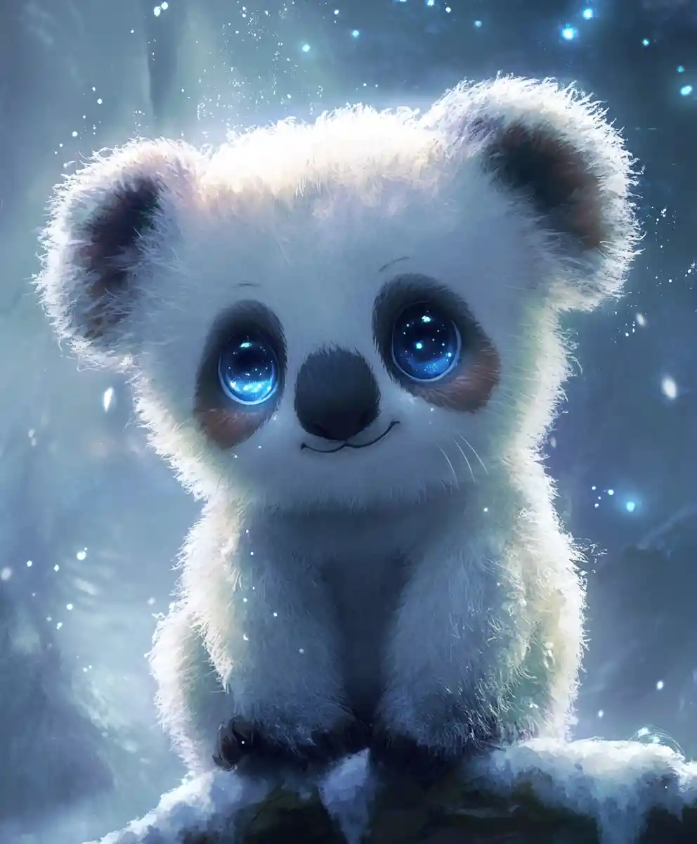 Creatura Fantastica Eterea con Tratti di Panda e Koala