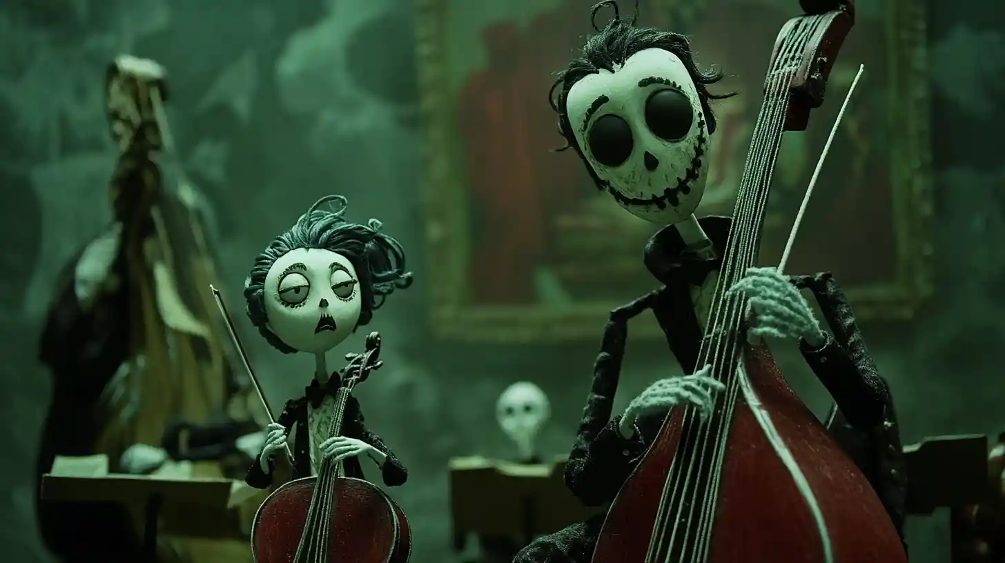 Gothic Victorian Orchestra In Stop Motion Fantasy Style