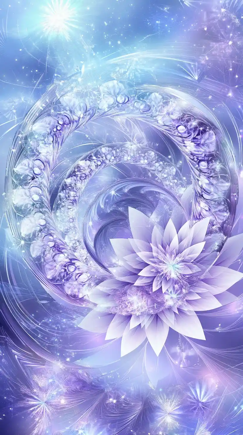 Anthropomorphic wolf in mystical yin yang energy balance