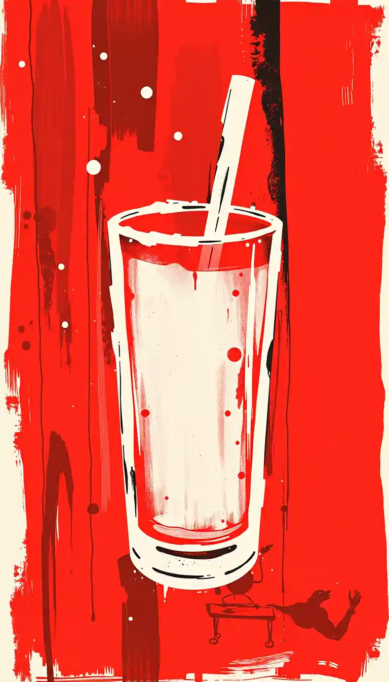 Sfondo astratto rosso, nero e bianco con testo