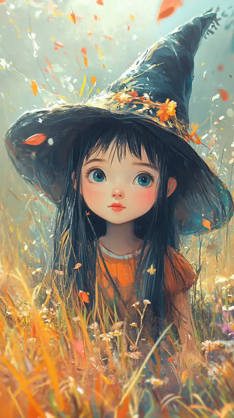 Cartoleria autunnale carina con fiori in stile sketch