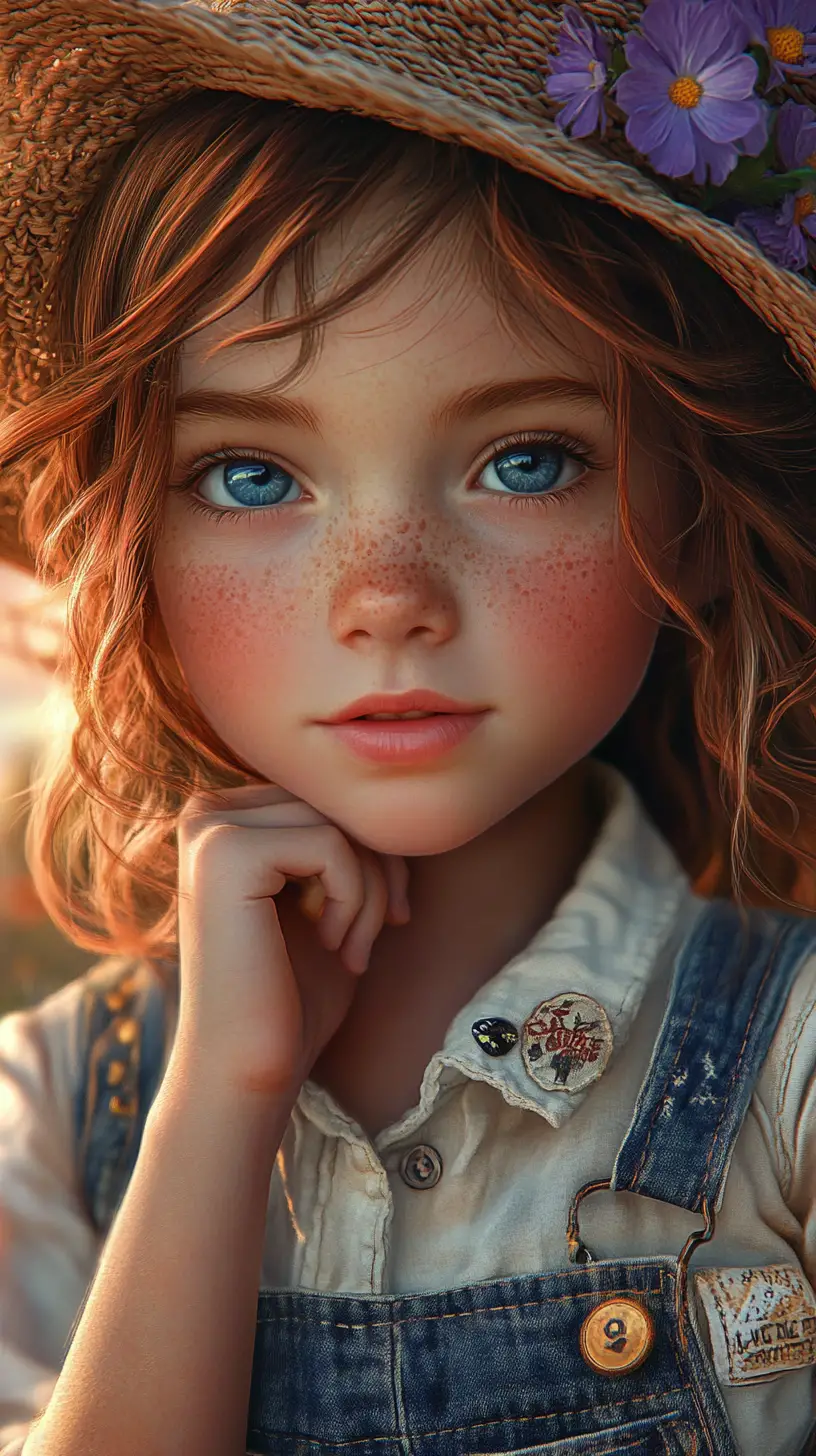 日落海灘上若有所思的少女