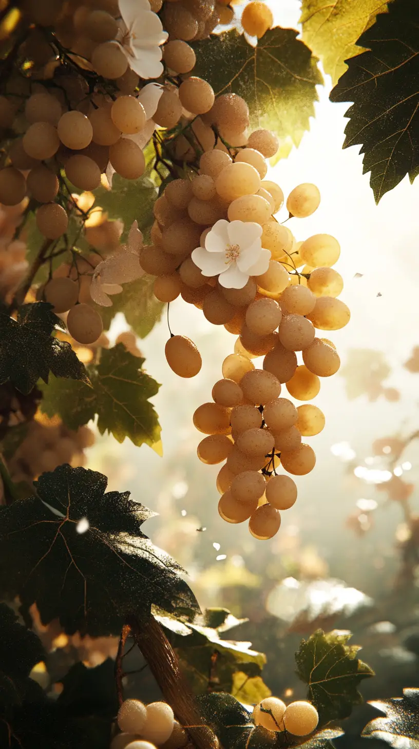 Illustrazione digitale in primo piano di frutta illuminata dolcemente