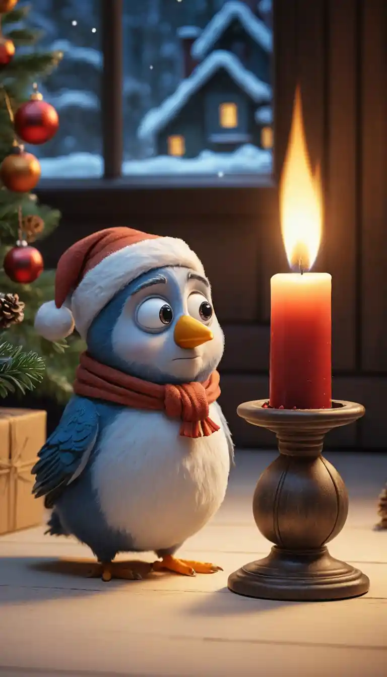 Due adorabili elfi di Natale che accendono insieme una candela