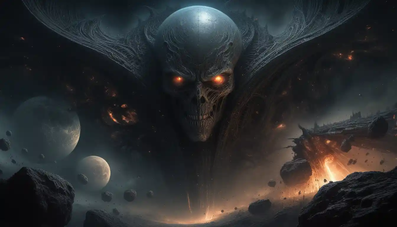 Colossal cosmic overlord gazing across the dark universe
