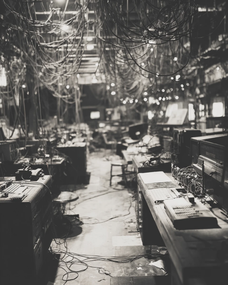 Surreal Showa Era Broadcasting Studio In Quiet Collapse