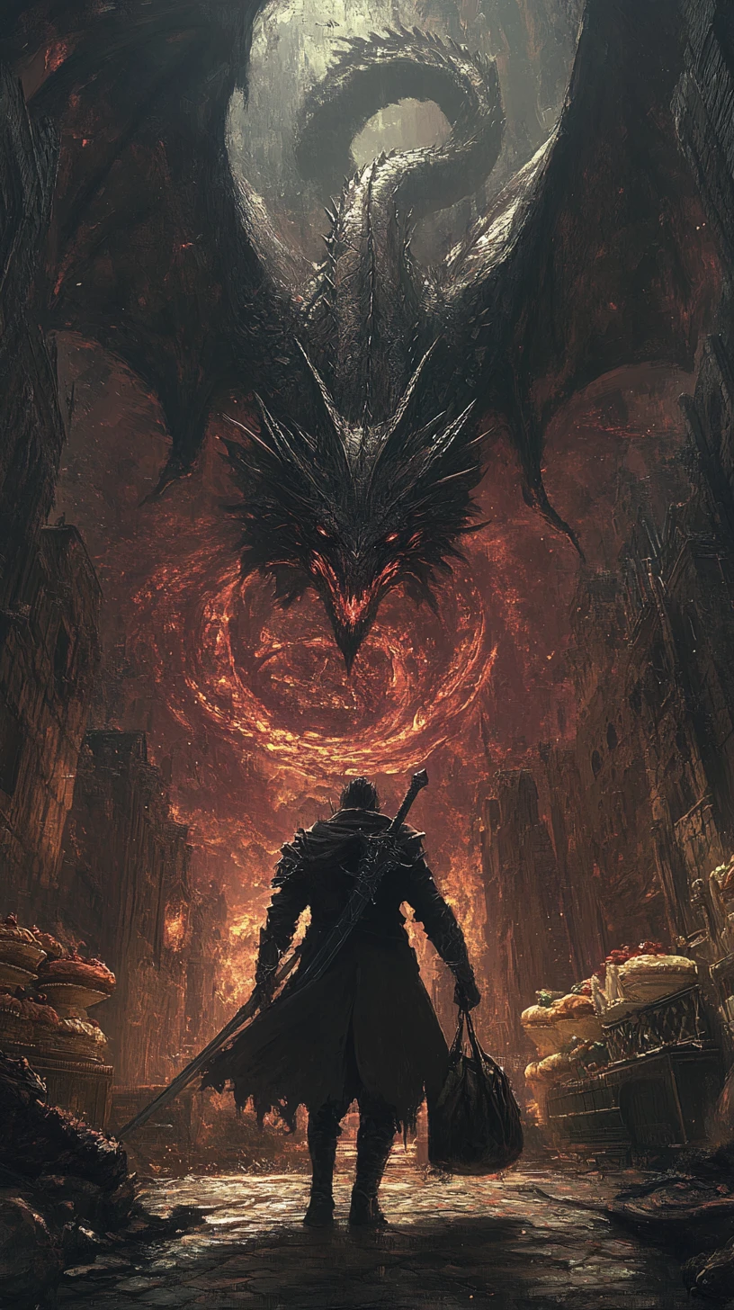 Demon hunter triumphant in a chaotic bakery battle scene