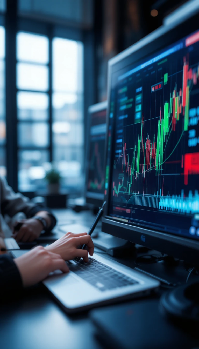 Flat infographic about basic stock and trading concepts