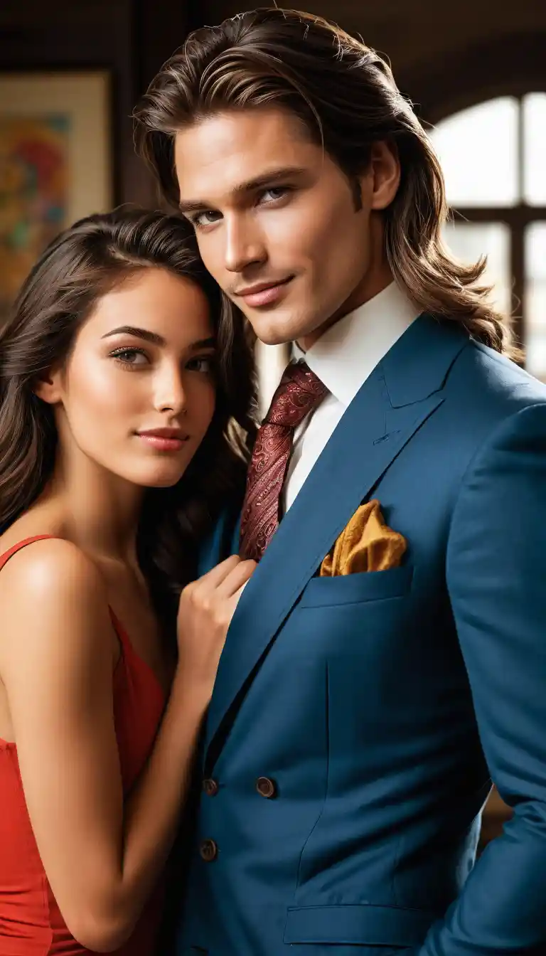 Elegant young man dancing tango with a beautiful partner