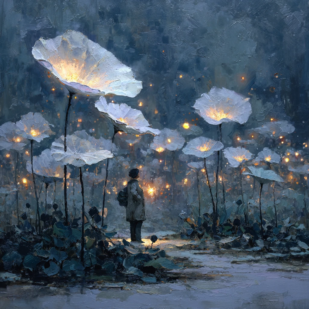 旅人在水晶花園邂逅溫柔的外星看護者
