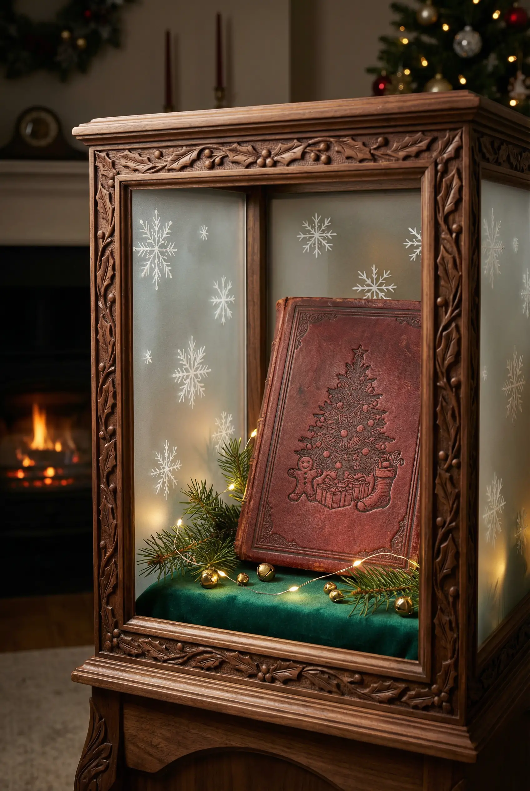 Libro Ereditario di Natale in Teca di Vetro Incantata