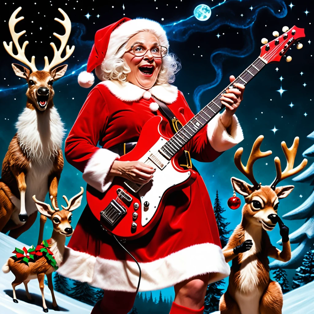 Santa Claus Traveling Through A Strange Alternate Universe
