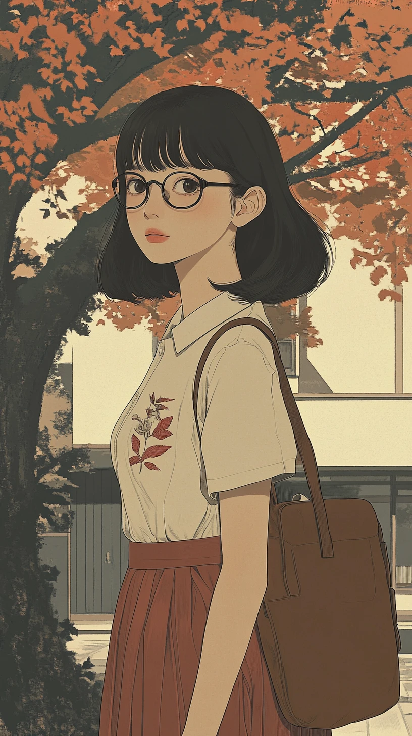 優雅的日本女教師穿著傳統制服站在教室裡