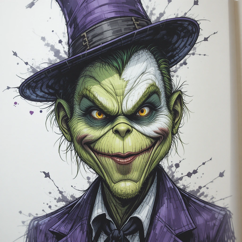 受經典漫畫偶像啟發的綠色反派角色