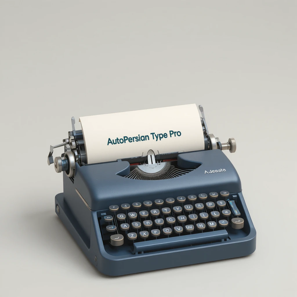 Ícone 3D de máquina de escrever vintage com texto em Markdown no papel