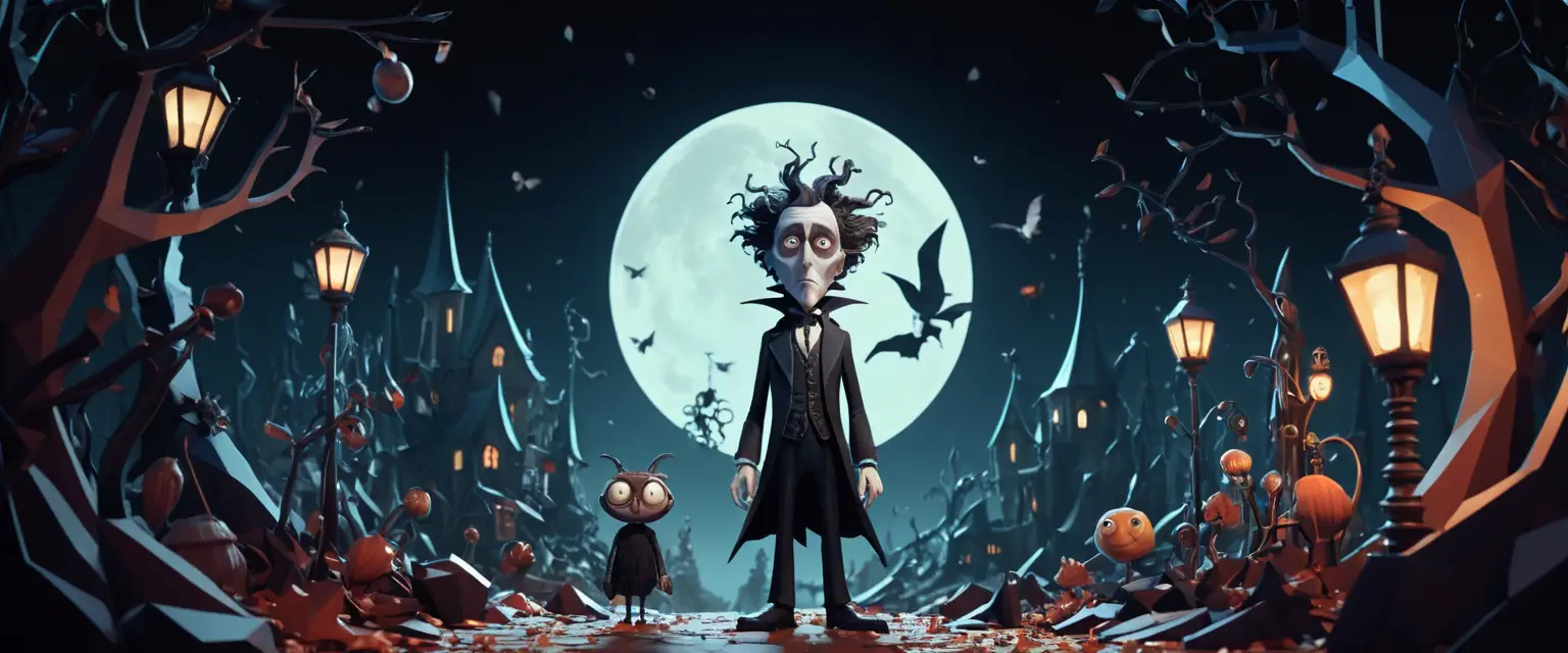 Incantevoli Personaggi Low Poly in un Oscuro Mondo Immaginario