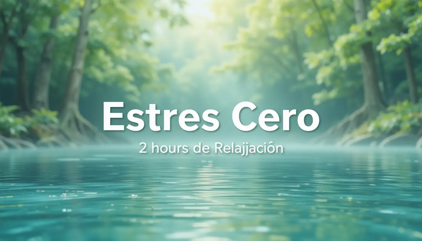 Miniatura relajante de YouTube con fondo de naturaleza tranquila