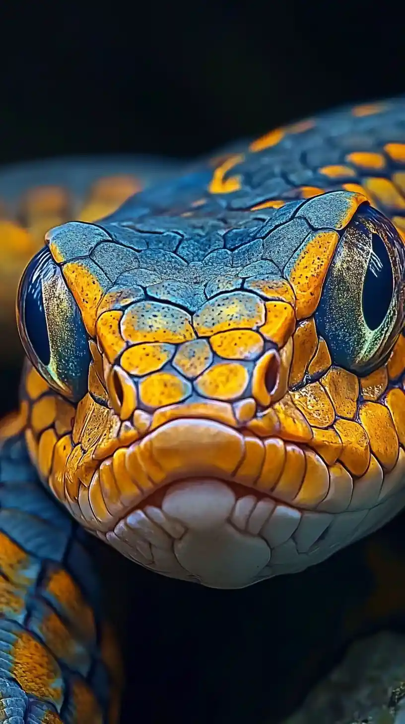 Poisson vipère sous-marin surréaliste dans une scène illusoire