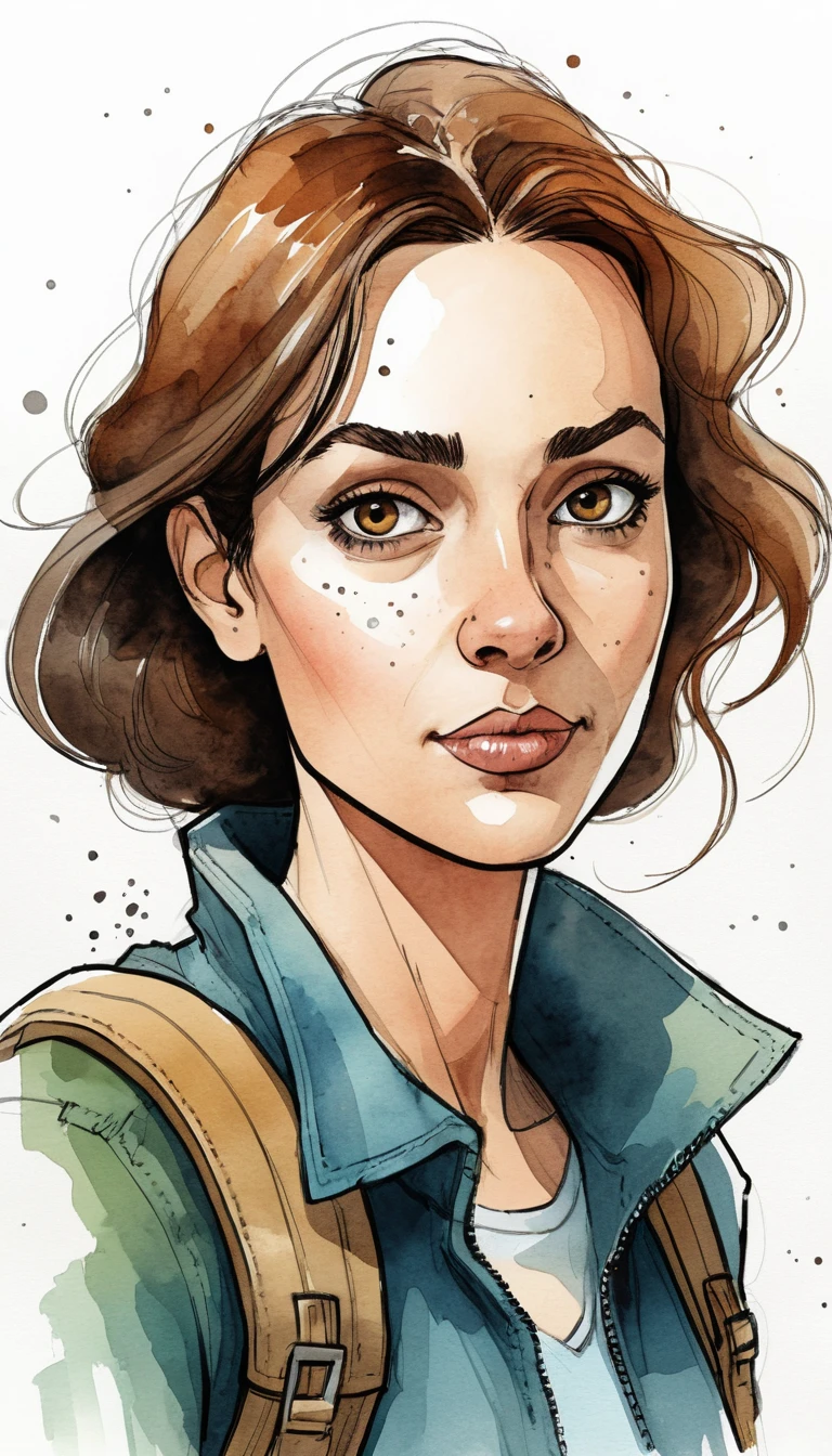 Quadros de quadrinhos divertidos com personagem feminina em desenho animado