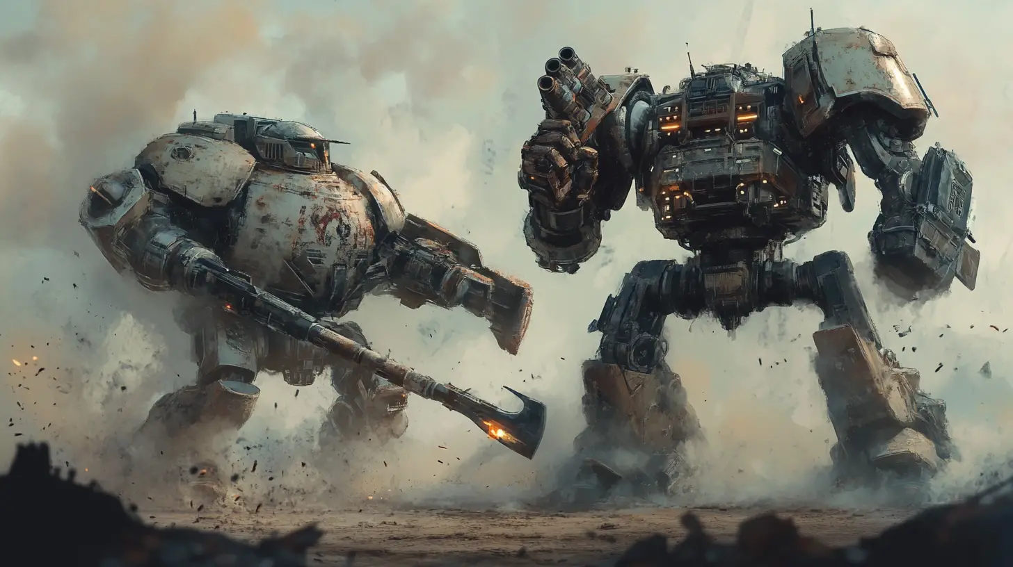 Alter, kampferprobter Mech trifft auf hochgerüsteten Rivalen