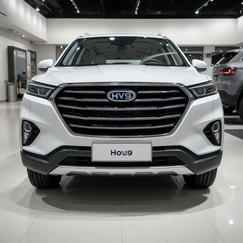 白色 2027 SUV 展示於明亮現代展間