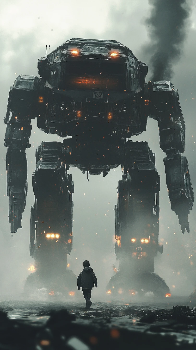 Gigante mecha dá seu primeiro passo pesado sobre a plataforma