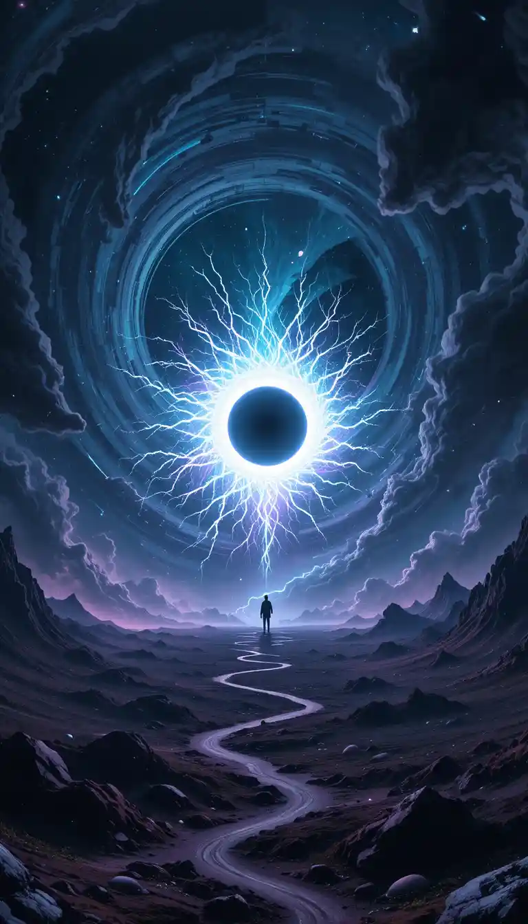 Cosmic black hole and white hole facing each other