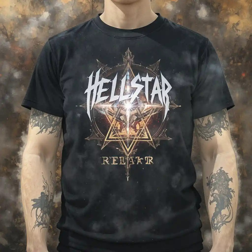 Streetwear logo symbolizing light and hope over darkness