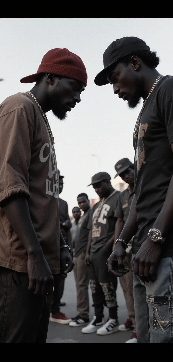 Rivalité de gangs urbains dans une rue de Los Angeles