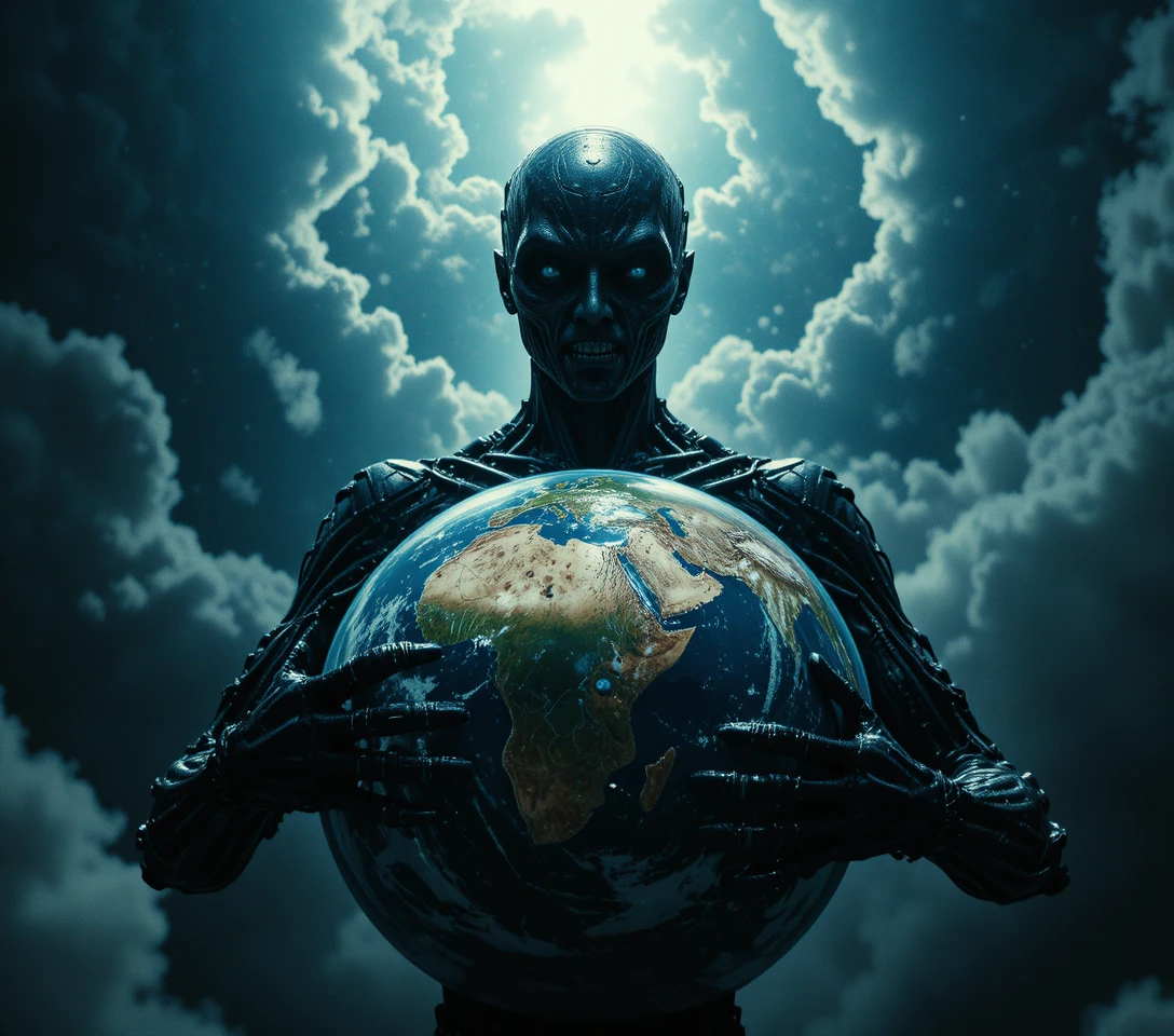 在暴風宇宙中擁抱地球的生化機械外星人