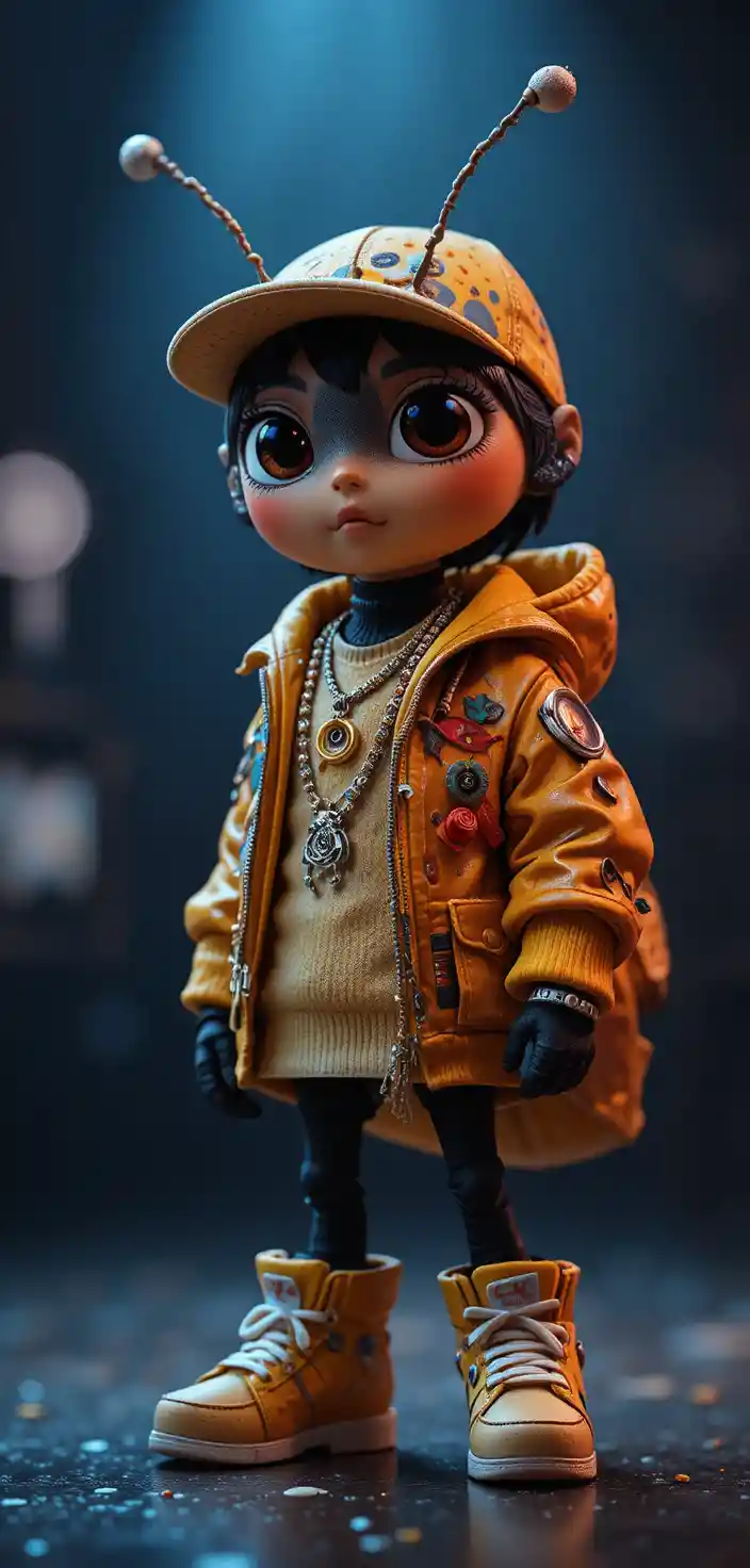 Ladybug Rapper In Colorful 3D Pixar Inspired Portrait