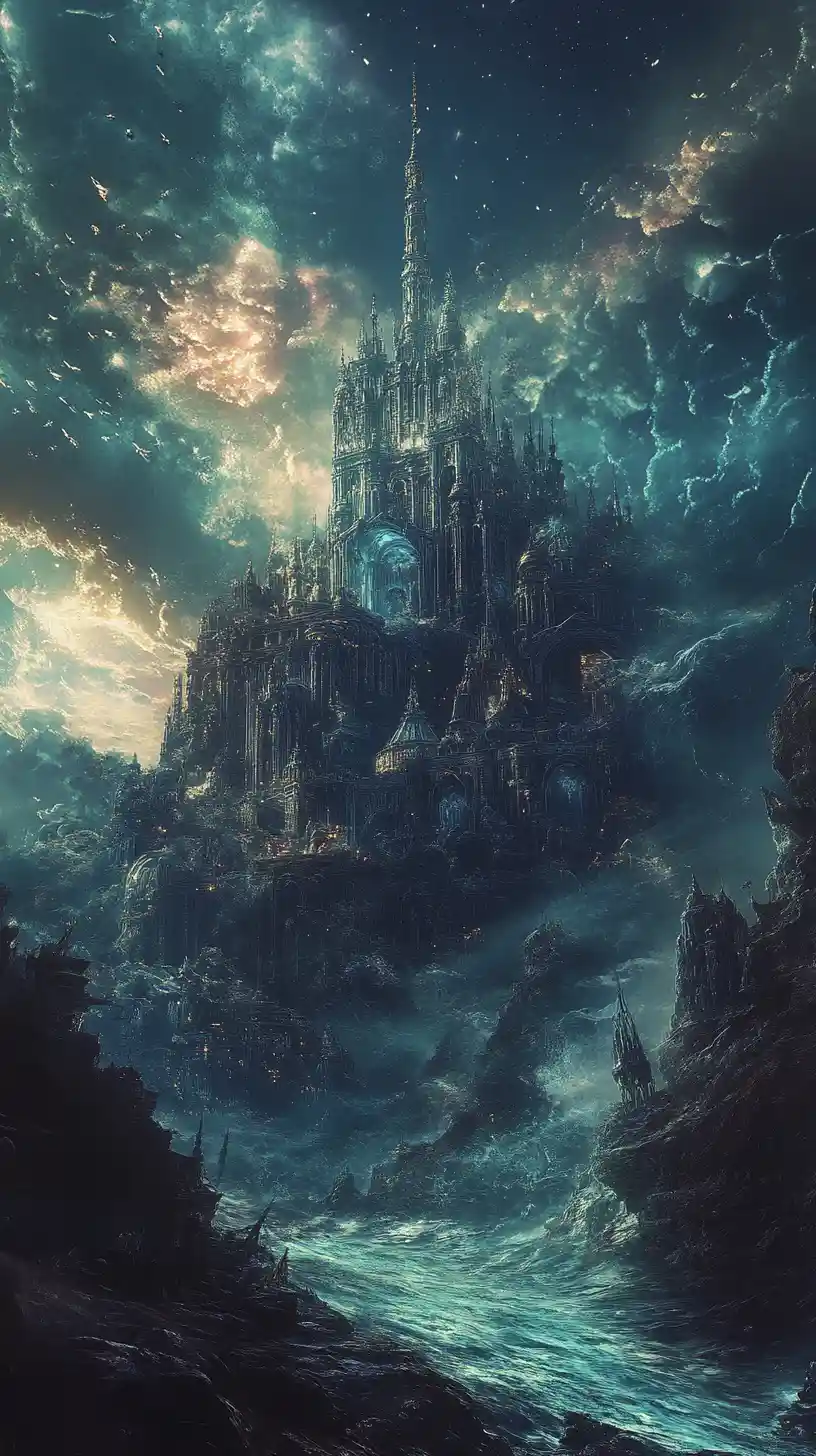 史詩奇幻海怪自毀壞水晶城市中崛起