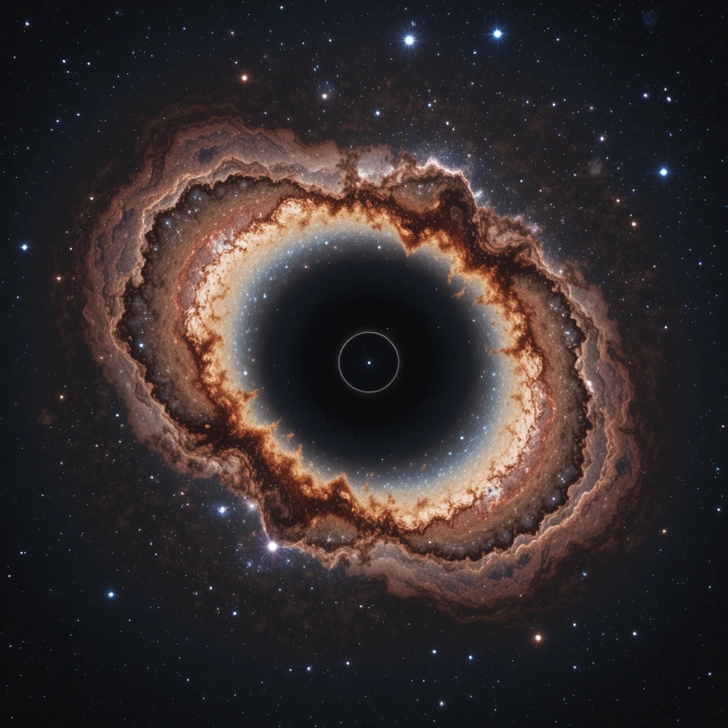 Vasto vuoto cosmico che si estende nello spazio profondo