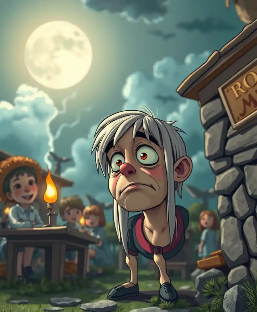Illustration surréaliste de fantasy comique pop-surréaliste en style bande dessinée