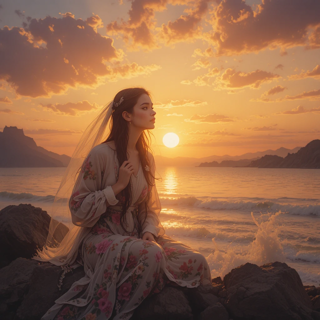 Romantic feeling of a love that spans endless years