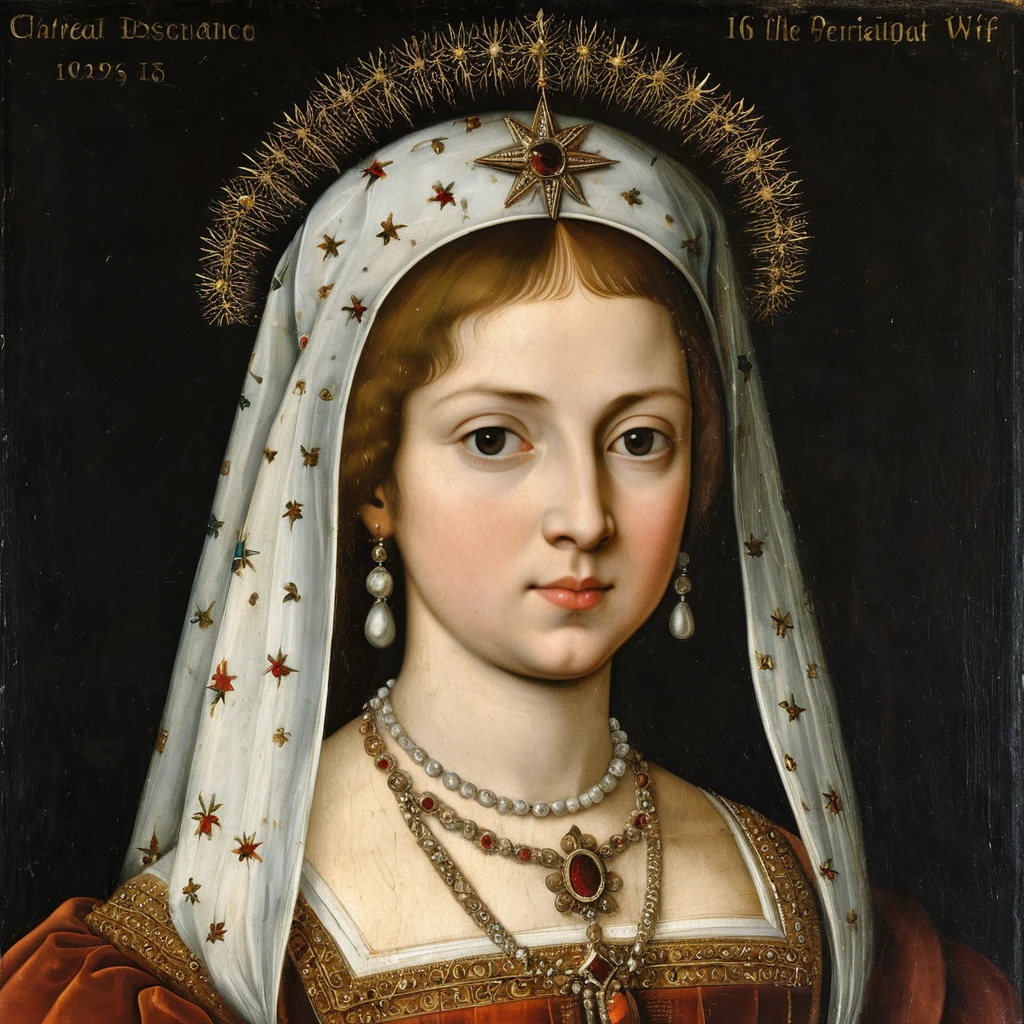 Renaissance-Porträt einer französischen Königin im Profil