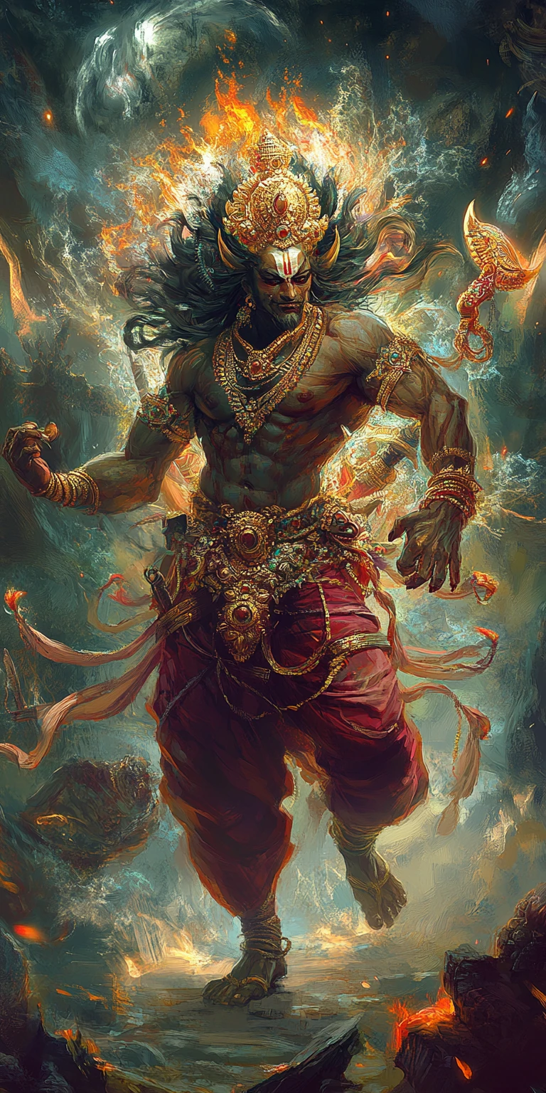 Entité Asura mythique de l’ancienne cosmologie hindoue