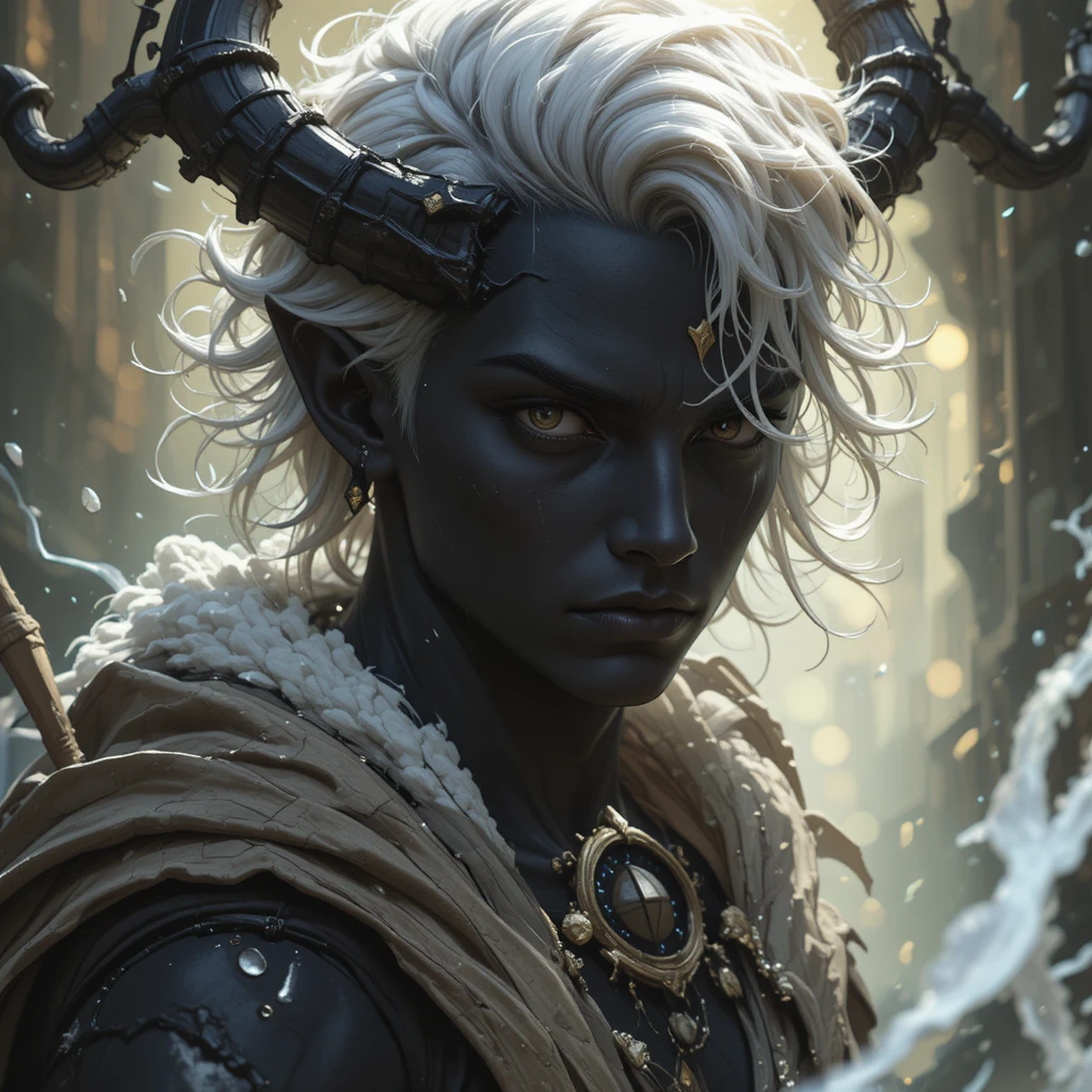 Dark skinned god of disorder in a fantasy realm