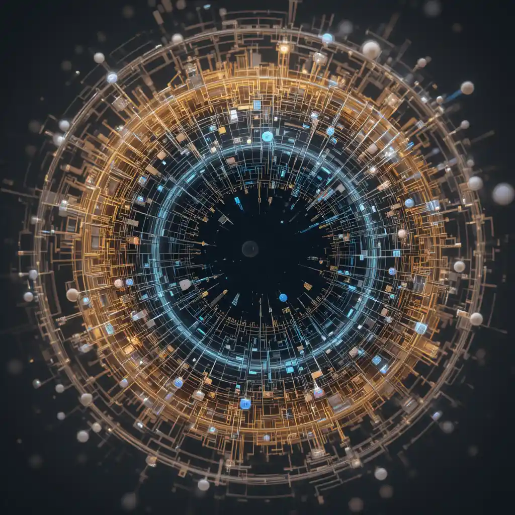 執行 JavaScript AI 程式碼的筆電向量插畫