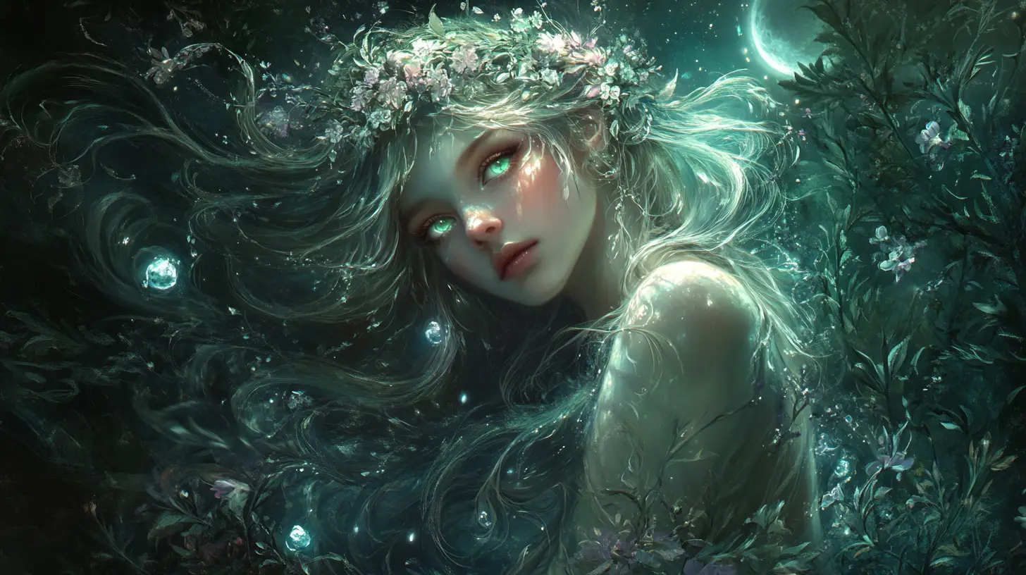 魔幻叢林中的空靈月光女神