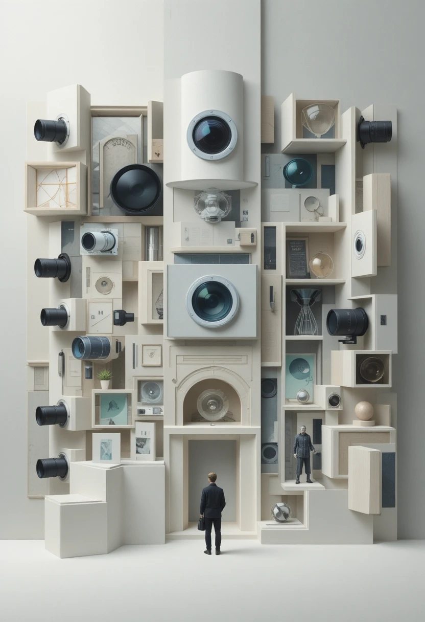 Structured visual language system with lenses and color elements