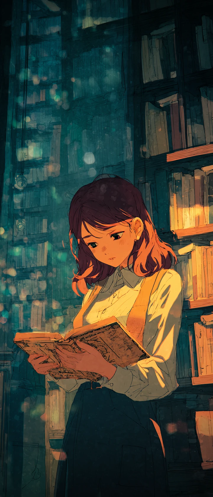 Jovem chorando por um livro de contos de fadas querido