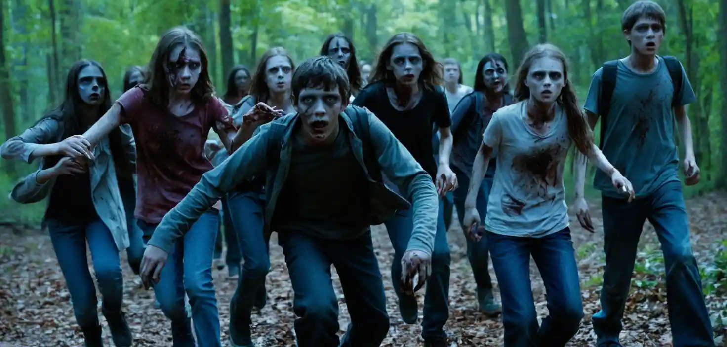 Adolescenti terrorizzati in fuga da un’orda di zombie alle loro calcagna