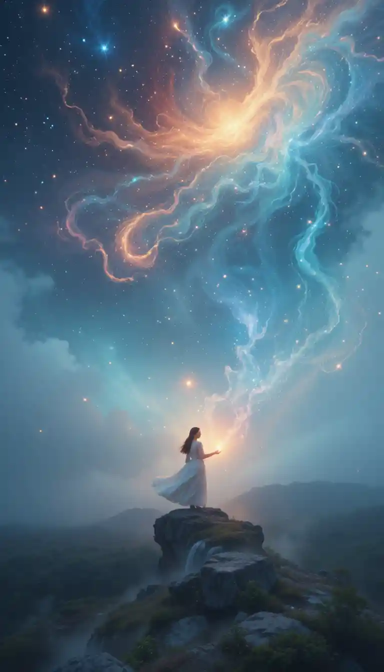 Whirling dreams and fading stars in a mystical cosmos