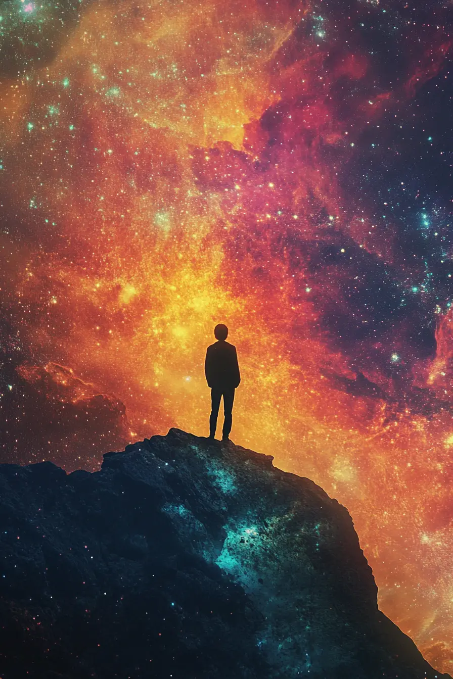 Un voyage humain fugace parmi de lointaines étoiles cosmiques