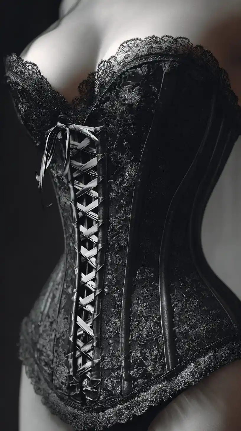 Corsetto elegante ispirato alle audaci estetiche della cultura pop